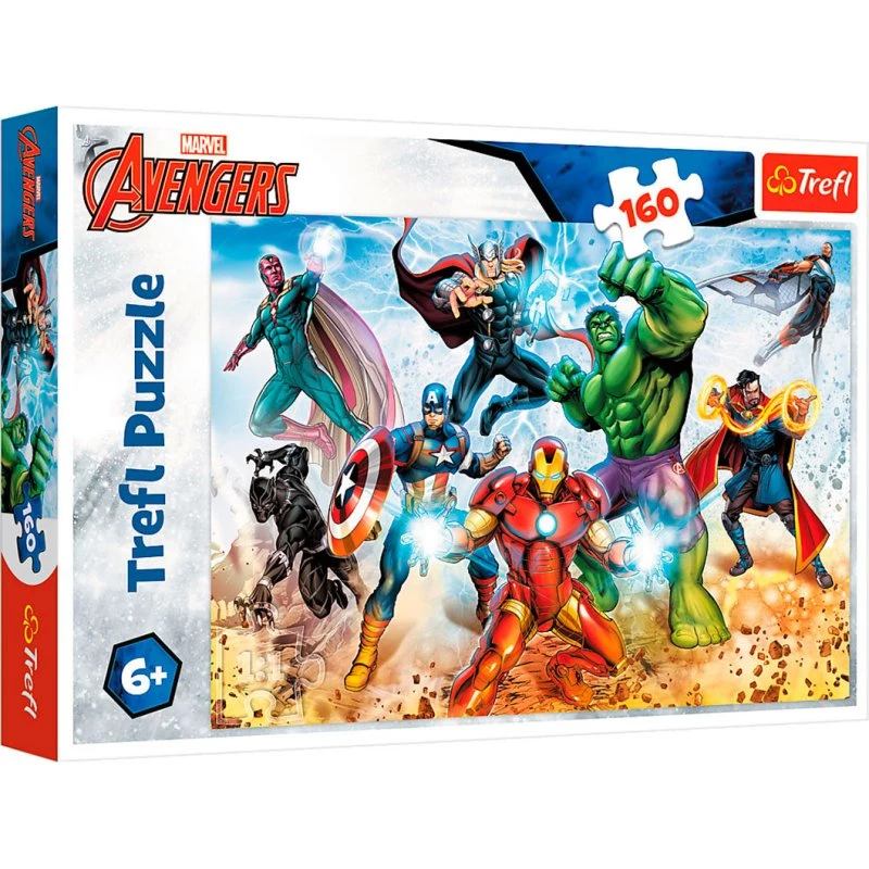 Disney Marvel Avengers: Ready to Save the World Puslespil (160 brikker, 6 år+)