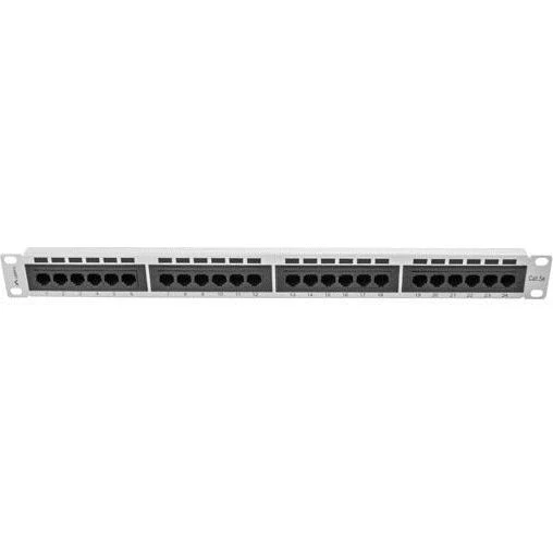 Lanberg PPU5-1024-S 1U Patchpanel, 24x RJ-45, Cat5e, grå