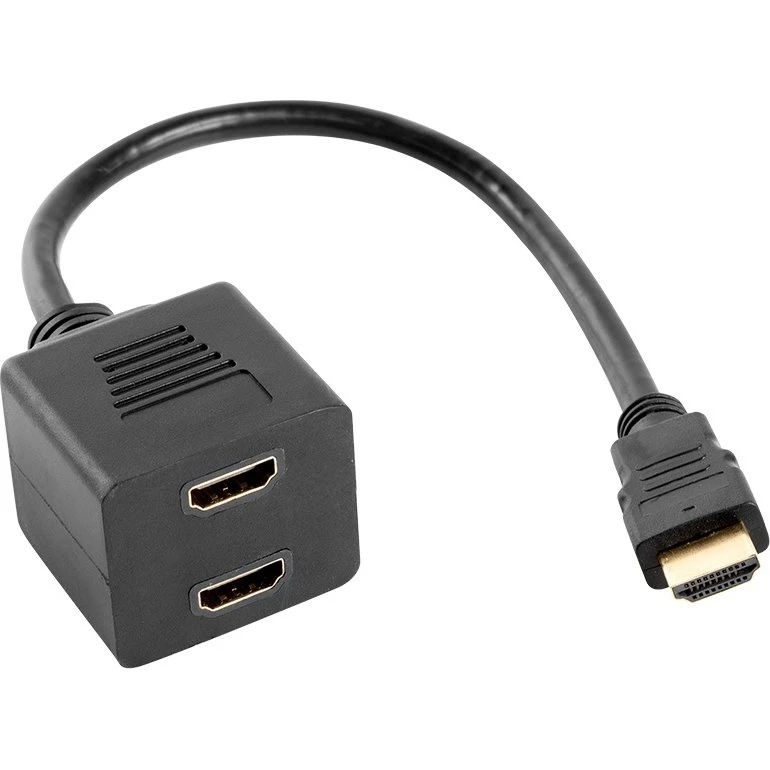 Lanberg HDMI Splitter 1:2, 20 cm, Full HD