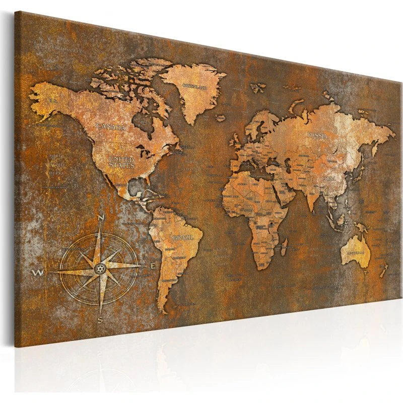 ARTGEIST Rusty World - 120x80 cm på lærred