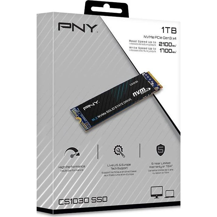 PNY CS1030 1 TB M.2 NVMe SSD - PCIe 3.0 x4