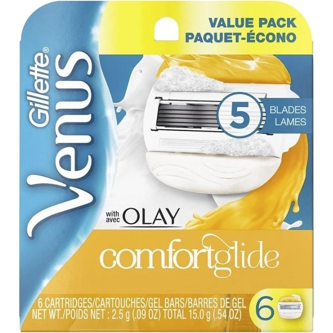 Gillette Venus Comfortglide med OLAY 6-pack