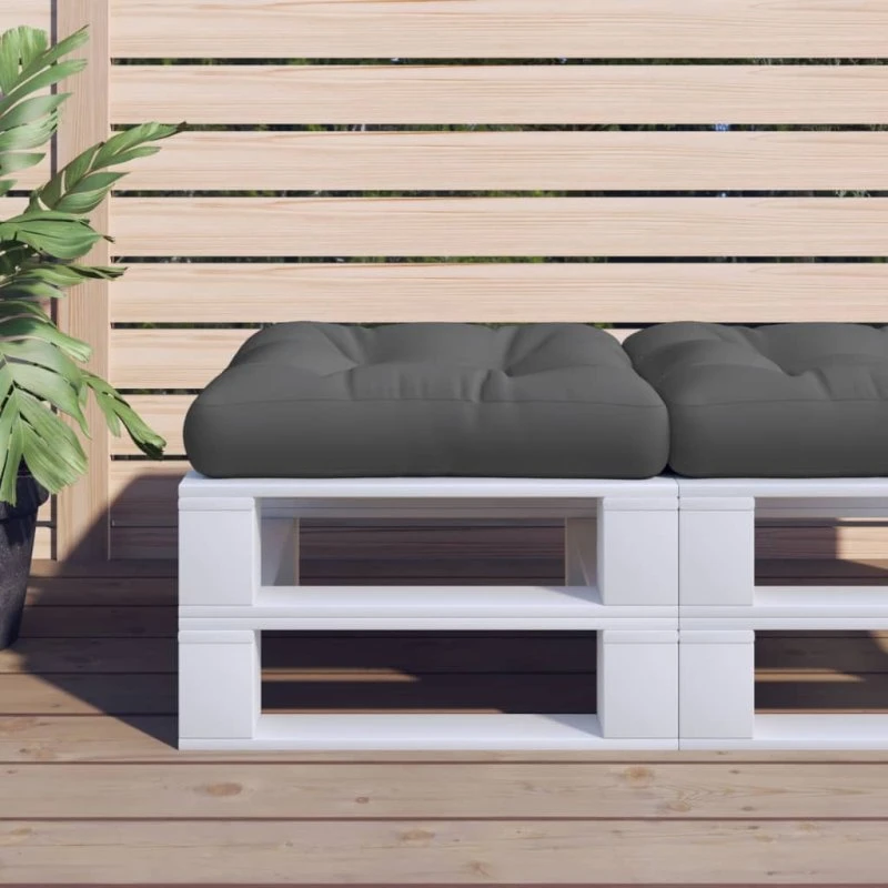 vidaxL pallehynde 60x60x12 cm antracitgrå