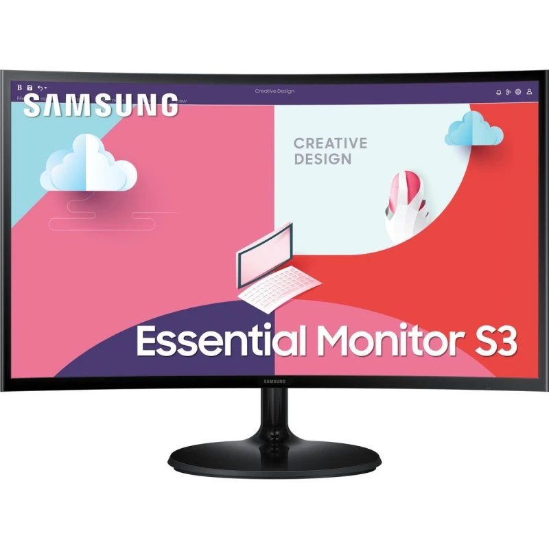 Samsung S36C 24" Curved LED Skærm, Full HD, 75Hz, Sort