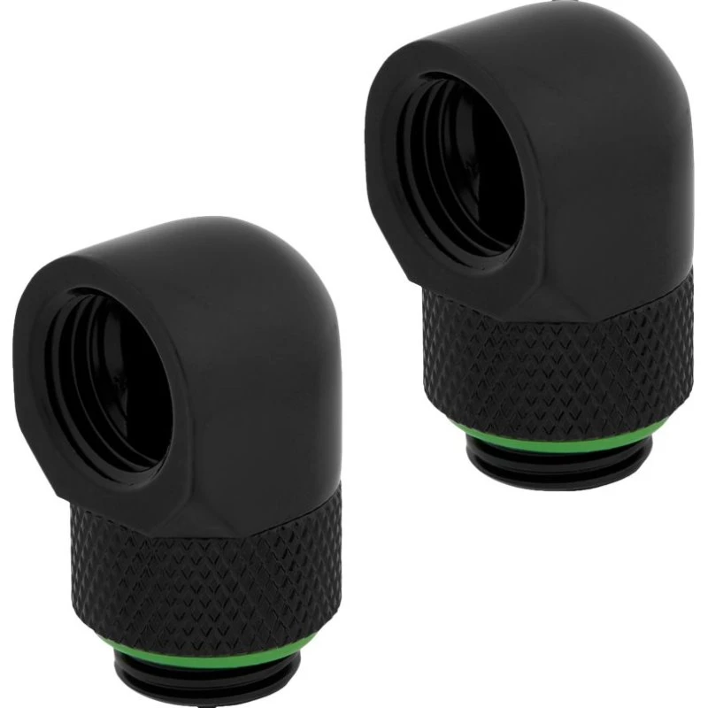 Corsair Hydro X Series 90° Rotationsadapter, sort (2 stk)