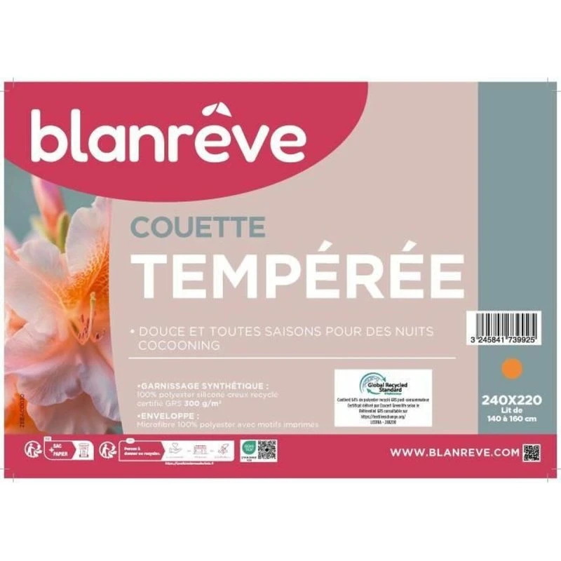 Ederduns Dyne Blanreve Hvid 300 g/m² 220x240 cm