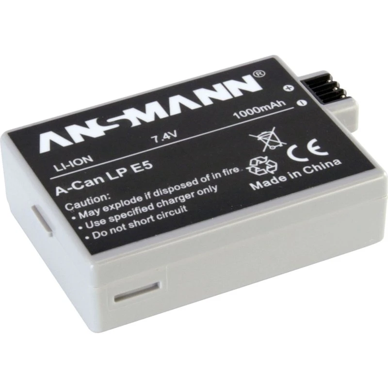 Ansmann A-Can LP-E5 1000mAh Li-Ion Batteri til Canon