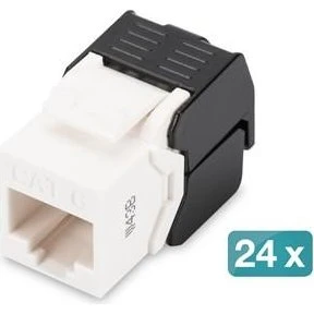 DIGITUS Cat6 Keystone-Jack UTP 24 stk. Sort