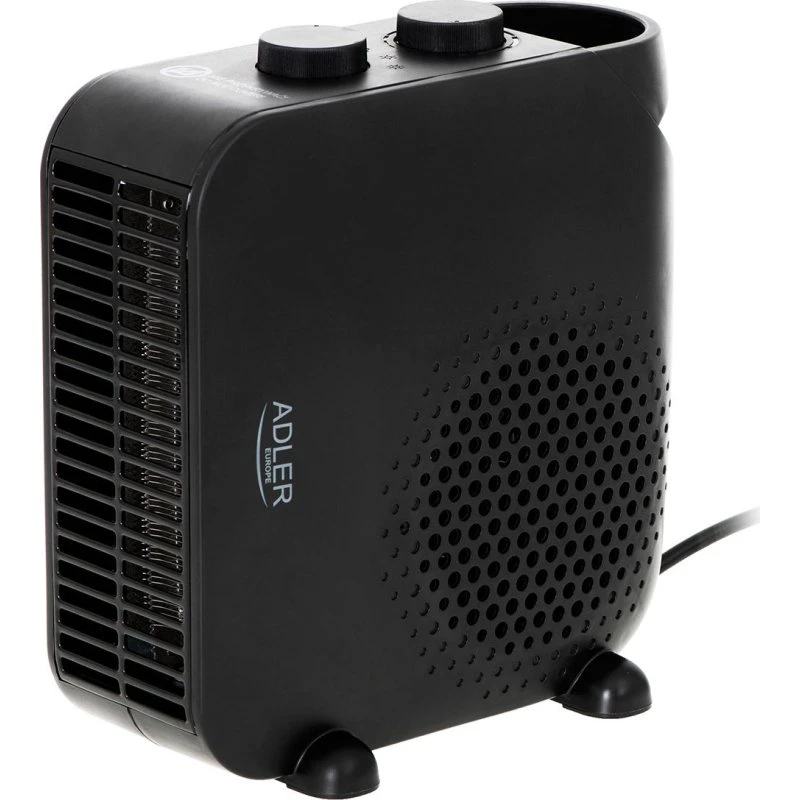 Adler Varmeblæser 2000W, 2 varmeindstillinger, Sort