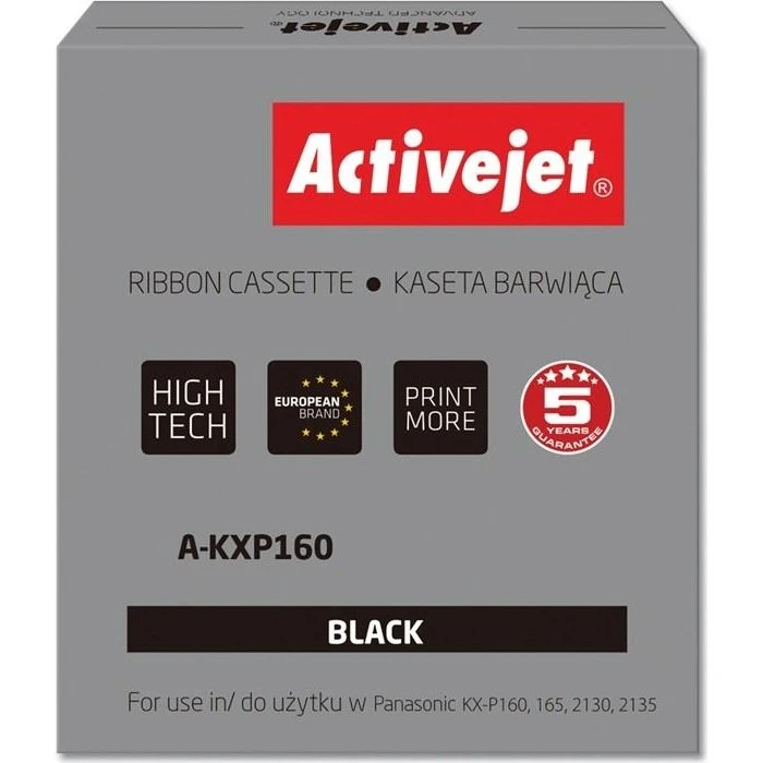 ActiveJet A-KXP160 Sort Farvebånd til Panasonic KXP160