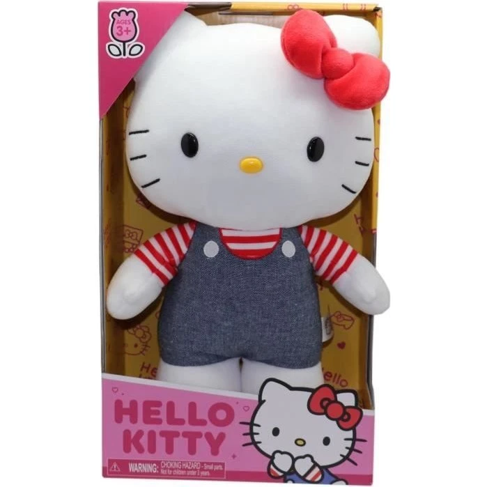 GPTOYS Hello Kitty Denimblå 30 cm - Plysdyr for 3+ år