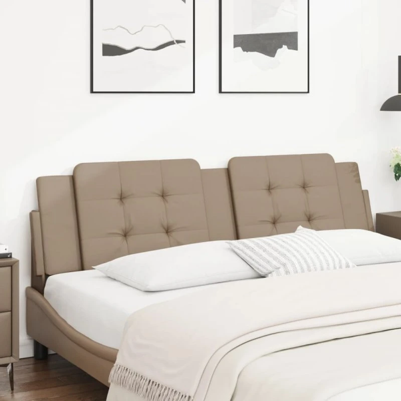 vidaXL Gavlpude Zadar 180 cm cappuccino kunstlæder