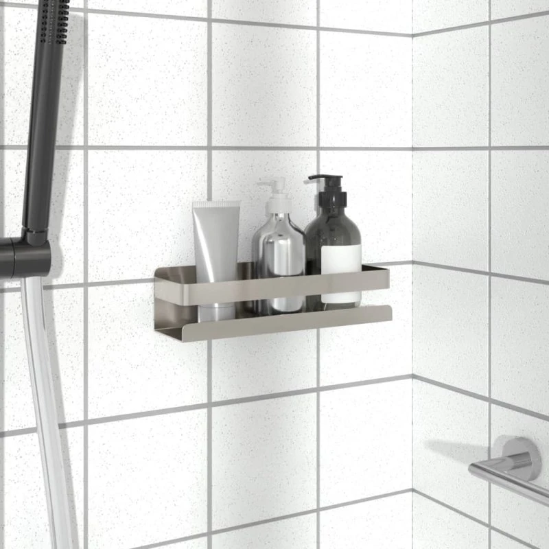 vidaXL Brusehylde 23x6,5x6 cm Børstet 304 Rustfrit Stål