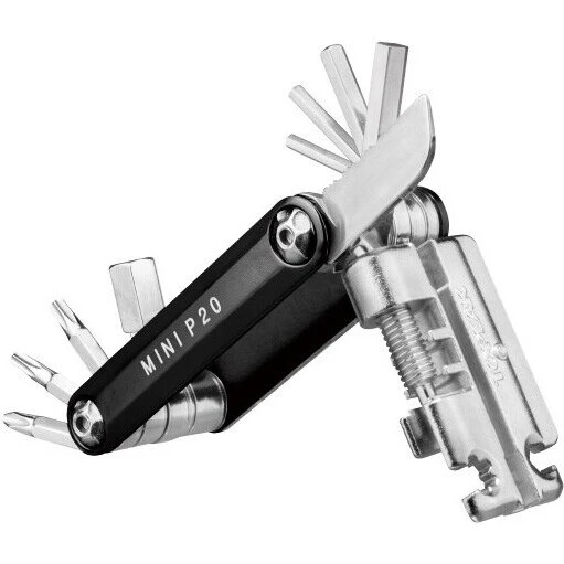 Topeak Mini P20 Multitool (20 funktioner) – Sort med etui