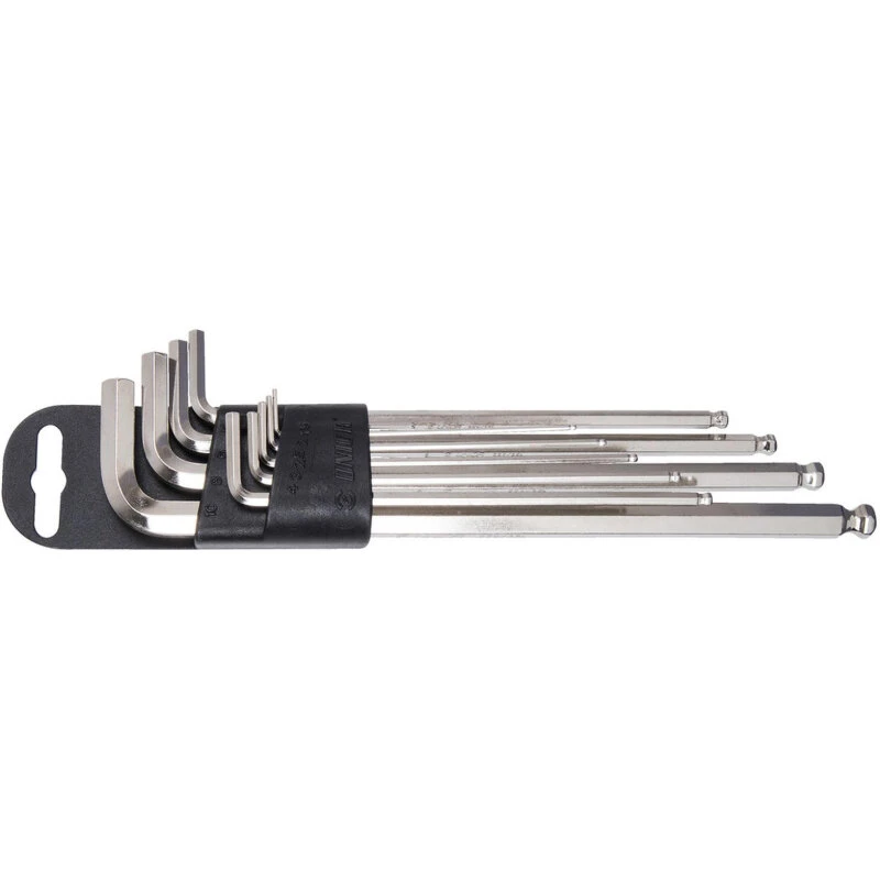 Unior Kugle‑ender unbrakonøglesæt, langt 1,5–10 mm (rød) 220/3SLPH