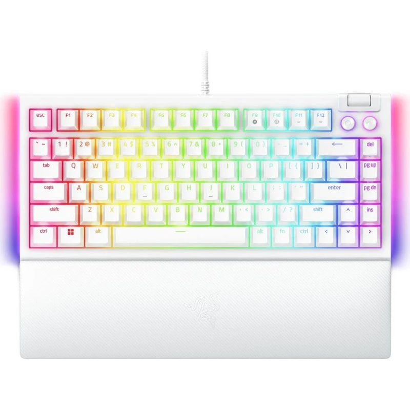 Razer BlackWidow V4 Mekanisk Tastatur - Hvid, Hot-Swappable, USB-C