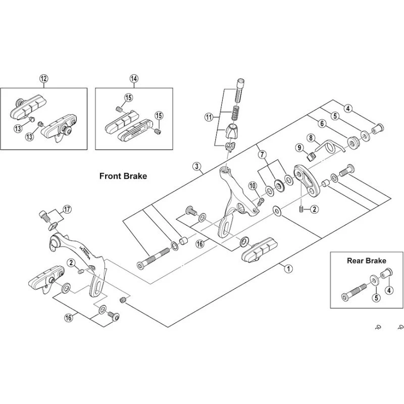 Shimano Justerbolt for BR-6600 & BR-5600