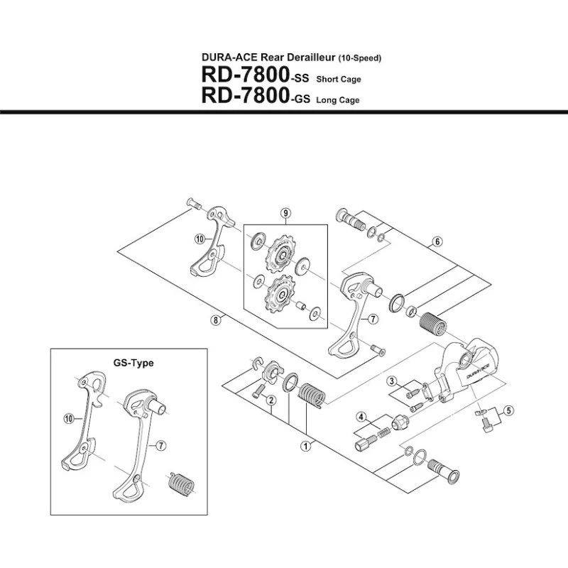 Shimano Justerskrue til Kabel for Bagskifter RD-7800