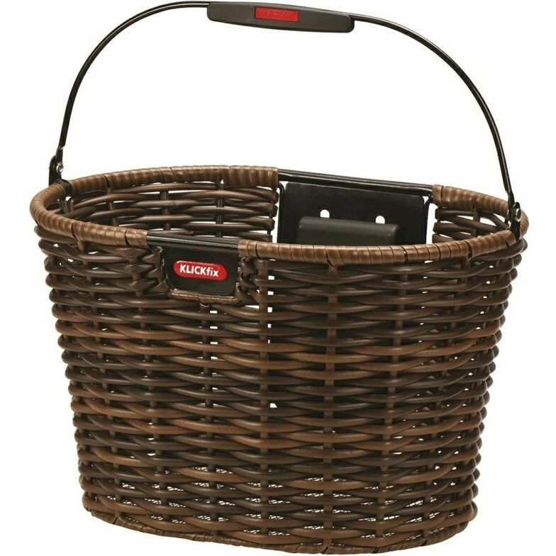 Klickfix Structura Oval cykelkurv 16L brun