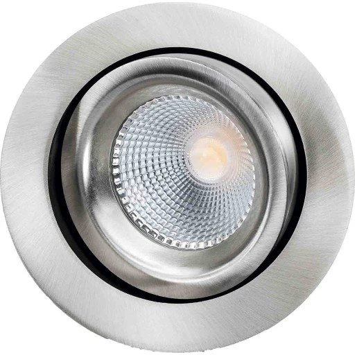 SG Junistar Lux IsoSafe Indbygningsspot 2700K Børstet Stål