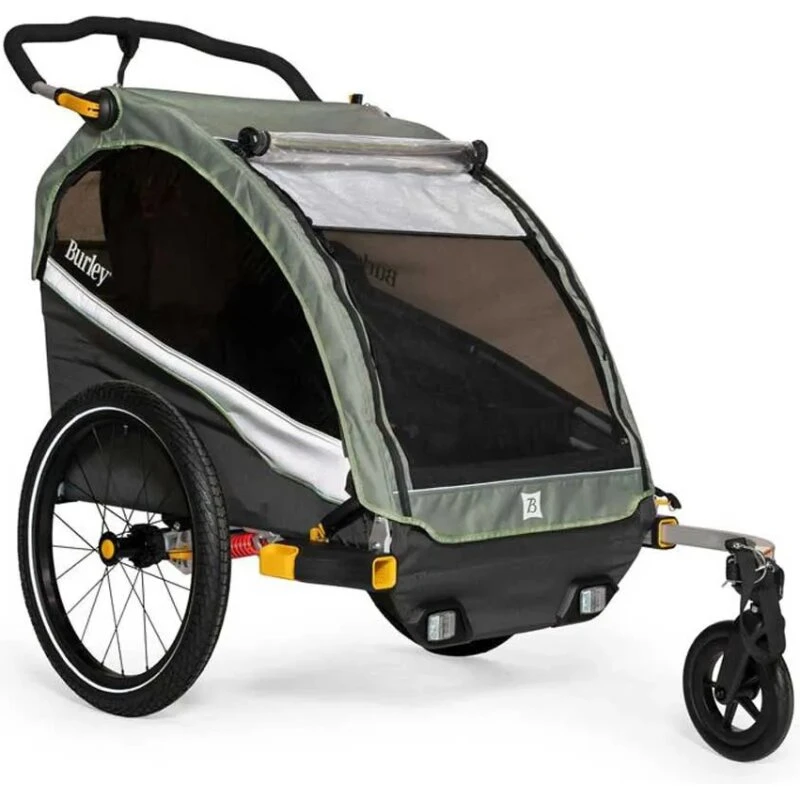 Burley D'Lite X Double søvfarvet – til 2 børn, max 45 kg