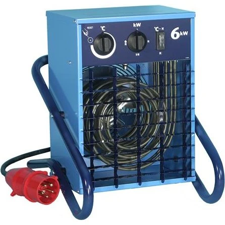 El-Bjørn Varmeblæser VF6 6kW 400V med kabel+CEE-stik
