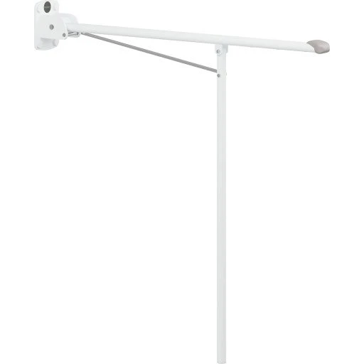 Pressalit VALUE Toiletstøtte 800 mm, hvid, fastmonteret