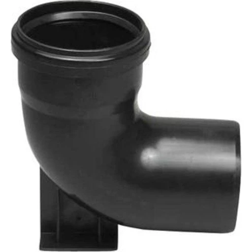 Purus Maxiflex PP Fodbøjning 110 mm 88° Sort