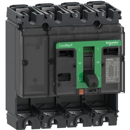 Schneider Electric ComPacT NSX250F U/Relæ 4P, 250A, 36kA