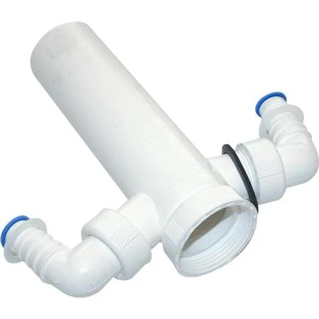 Dallmer PP Tilslutningsrør 1 1/2"-50 mm 2 Studse Hvid