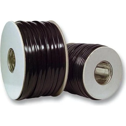 Telekabel 1x6xAWG26 Flad Sort 100M Ring