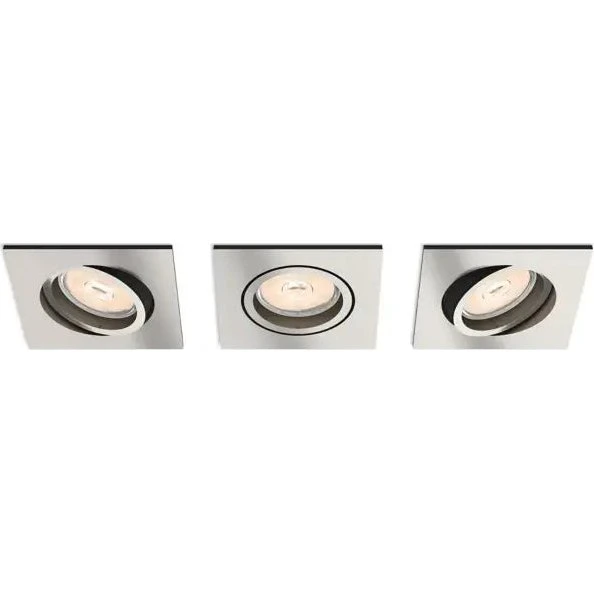 Philips DONEGAL indbygningsspot 3xNW nickel