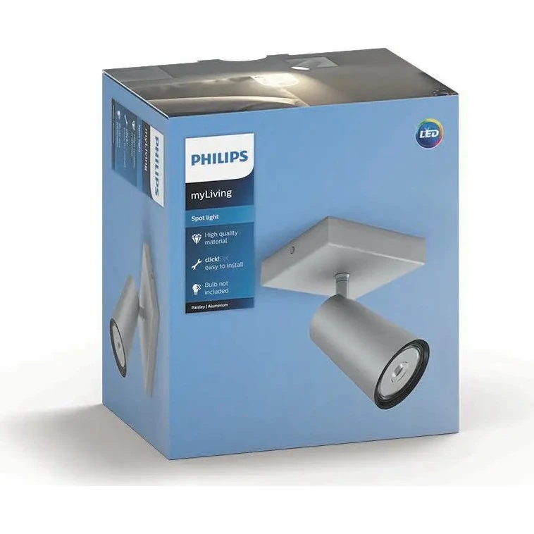 Philips myLiving Paisley single spot aluminium 1xNW