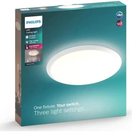 Philips Cavanal 27K Loftlampe 1x18W Hvid