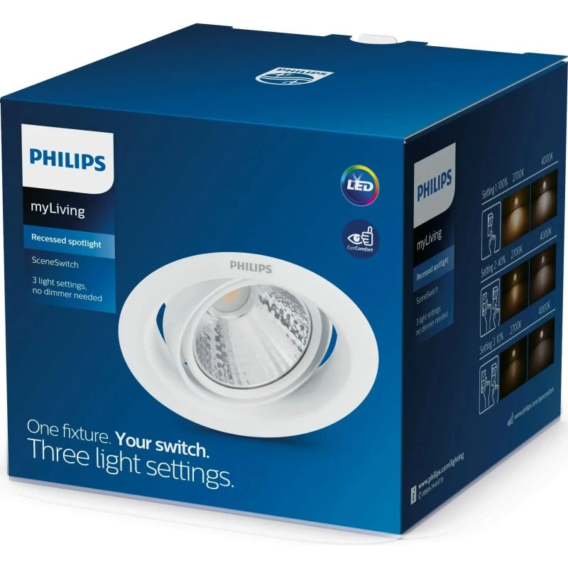 Philips Pomeron 59554POMERON DIM 070 3W 40K EU indbygningsspot