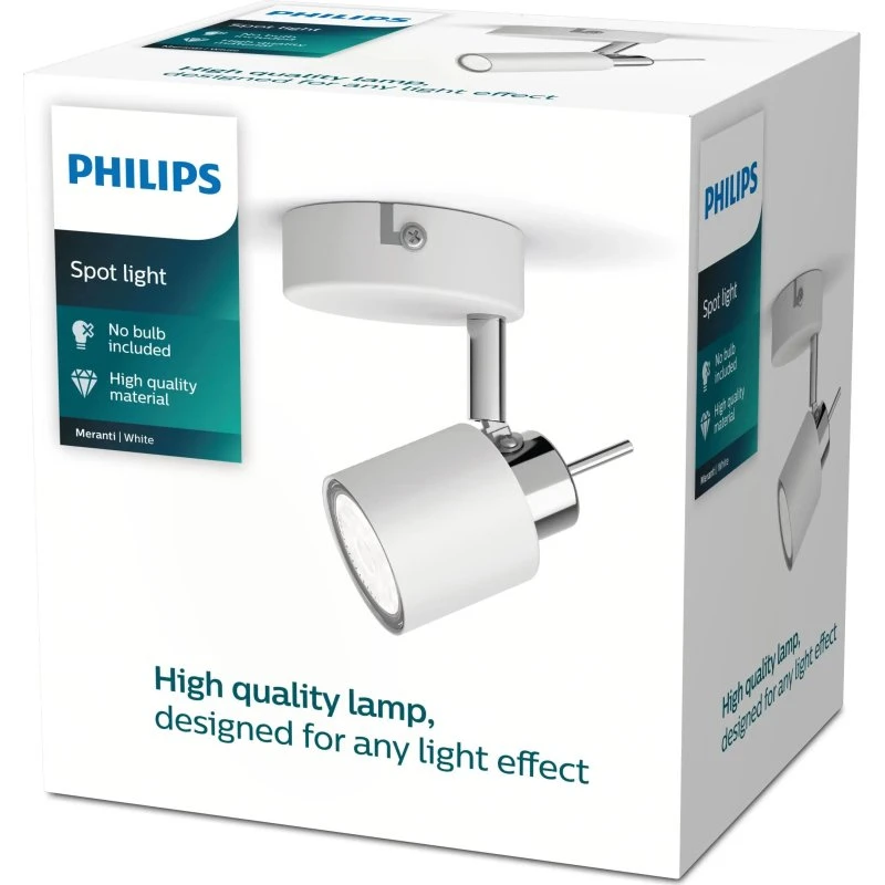 Philips Meranti Single Spot Hvid 1x35W GU10