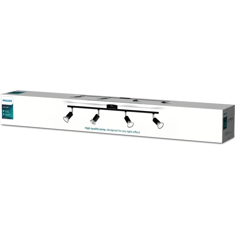 Philips Limbali spotlampe sort 3xGU10 4x50W 230V