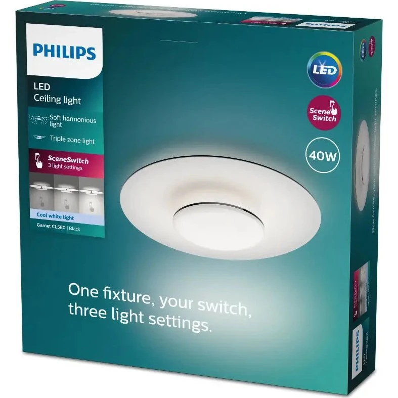 Philips Garnet CL580 SS 40W 40K B HV IP20 06