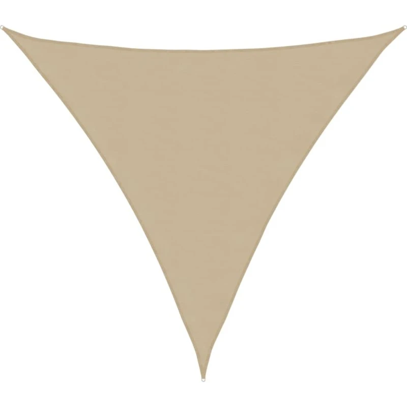 vidaXL Solsejl 6x6x6 m Trekantet Beige