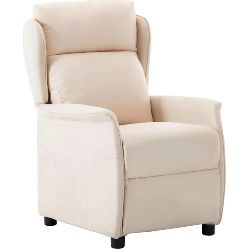 vidaXL Liggestol Creme 66,5 x 94 x 101,5 cm Polyester