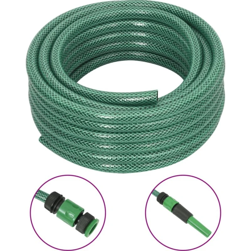 vidaXL haveslange 0,5" 20 m grøn PVC