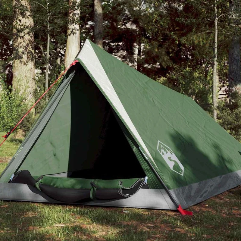 vidaXL 2-personers vandtæt campingtelt grønt
