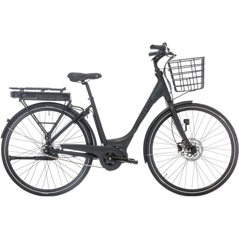 Winther Superbe 2 Mat sort 374Wh – Elcykel Herre