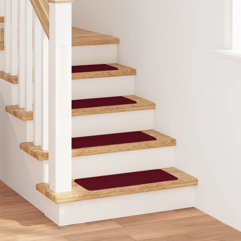 Bordeaux Skridsikre Trappemåtter 15 stk 60 x 25 cm PP