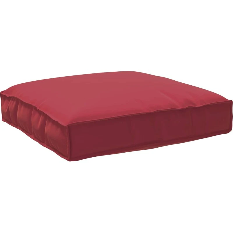 vidaXL Pude Vinrød 80 x 80 x 12 cm Oxfordstof