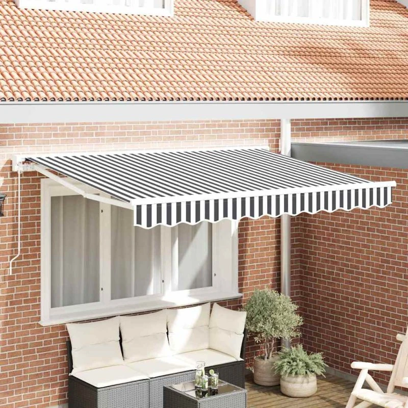 vidaXL Markiseramme Anthracit og Hvid 250x200 cm