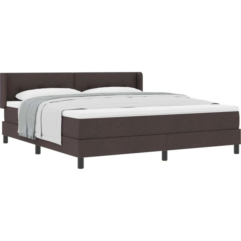 vidaXL Boxspring Seng Mørk Brun 200x180 cm