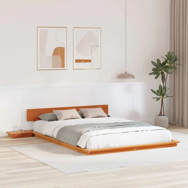 vidaXL Sengestel Brun 160 x 200 cm Træ