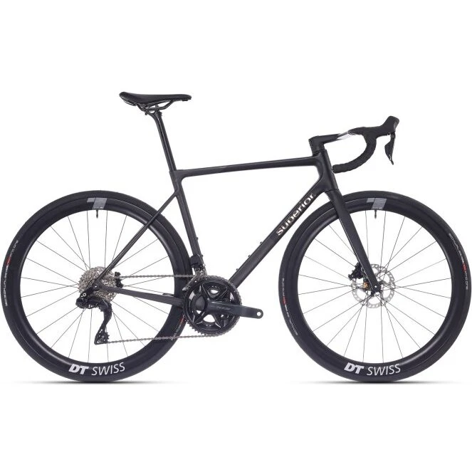 Superior RR 9.6 Black XL – Carbon landevejscykel, Shimano 105 Di2