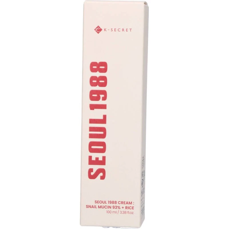 K-Secret Seoul 1988 Cream: Sneglesekret 93% + Rice 100 ml